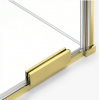 NEW TRENDY Kabina prysznicowa walk in 110x200 Smart Light Gold, przesuwna, wspornik skośny, reling EXK-6730-WU